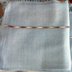 Men's Blue Grey Shawl with Multicolor Woven Border, product reference 18
